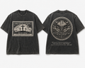 “Free Postage To Heaven” Washed Black Tee
